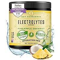 KEY NUTRIENTS Multivitamin Electrolytes Powder No Sugar - Tropical Pineapple Coconut Post Workout and Recovery Electrolyte Powder - Hydration Powder - No Calories, Electrolytes Powder - 90 Servings