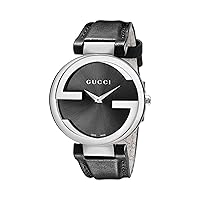 Gucci Stainless Steel Watch with Leather Bomen's Band(Model:YA133301)