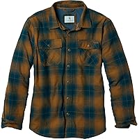 Legendary Whitetails Men's Archer Flannel Thermal Lined Shirt Jacket, Quilted Insulated Plaid Work Outerwear Coat