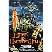 Vintage Vincent Price Horror Movie Poster House on Haunted Hill - 24x36