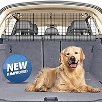 Dog Car Barrier for SUV Trunk Cargo Area, Foldable & Adjustable Car Divider and Cargo Gate to Keep Dogs in Back (Patent Design)