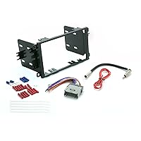 SCOSCHE Install Centric ICGM8BN Double DIN Complete Basic Installation Solution for Installing an Aftermarket Stereo Compatible with Select 2000-13 GM Vehicles,Black