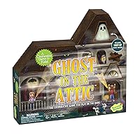 Peaceable Kingdom Ghost in The Attic - Cooperative Board Game for Family Game Night – Unique Glow-in-The-Dark Board Game - Great for Kids Ages 5 & Up