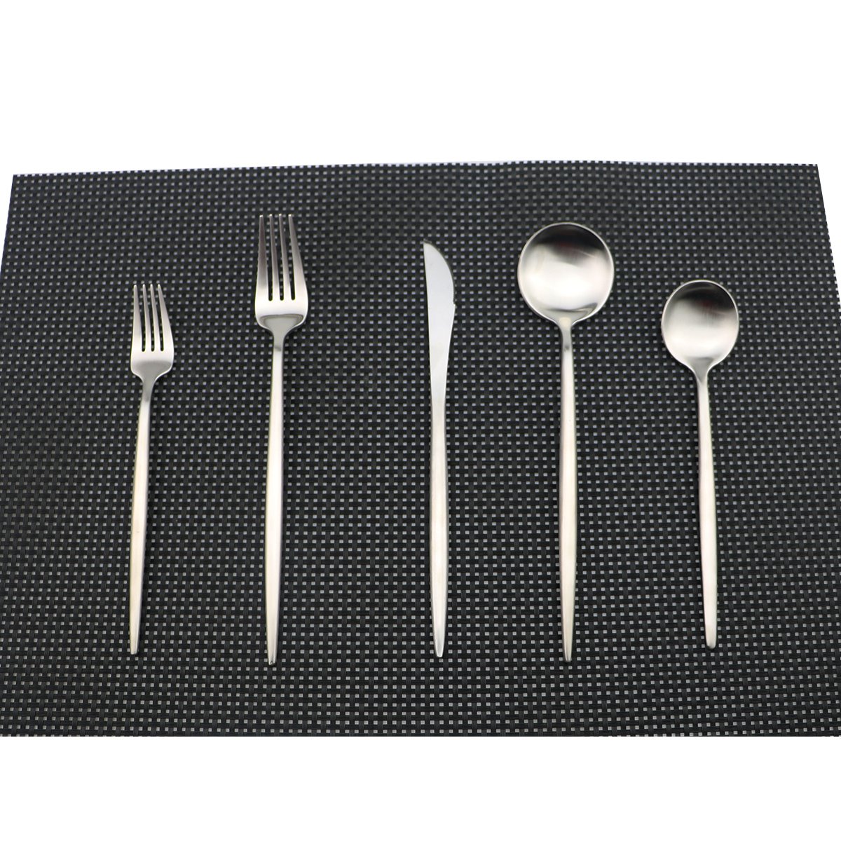 Uniturcky Silverware, 20 Pieces 18/10 Stainless Steel Cutlery Flatware Tableware Dinnerware Utensils Sets for 4