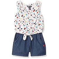 Limited Too girls Mixed Fabric Romper