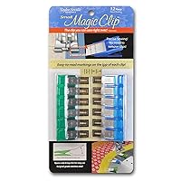 Taylor Seville Small Magic Clip Sewing and Quilting Clips 24 Piece Set - Quilting Supplies and Notions - Sewing Accessories and Supplies