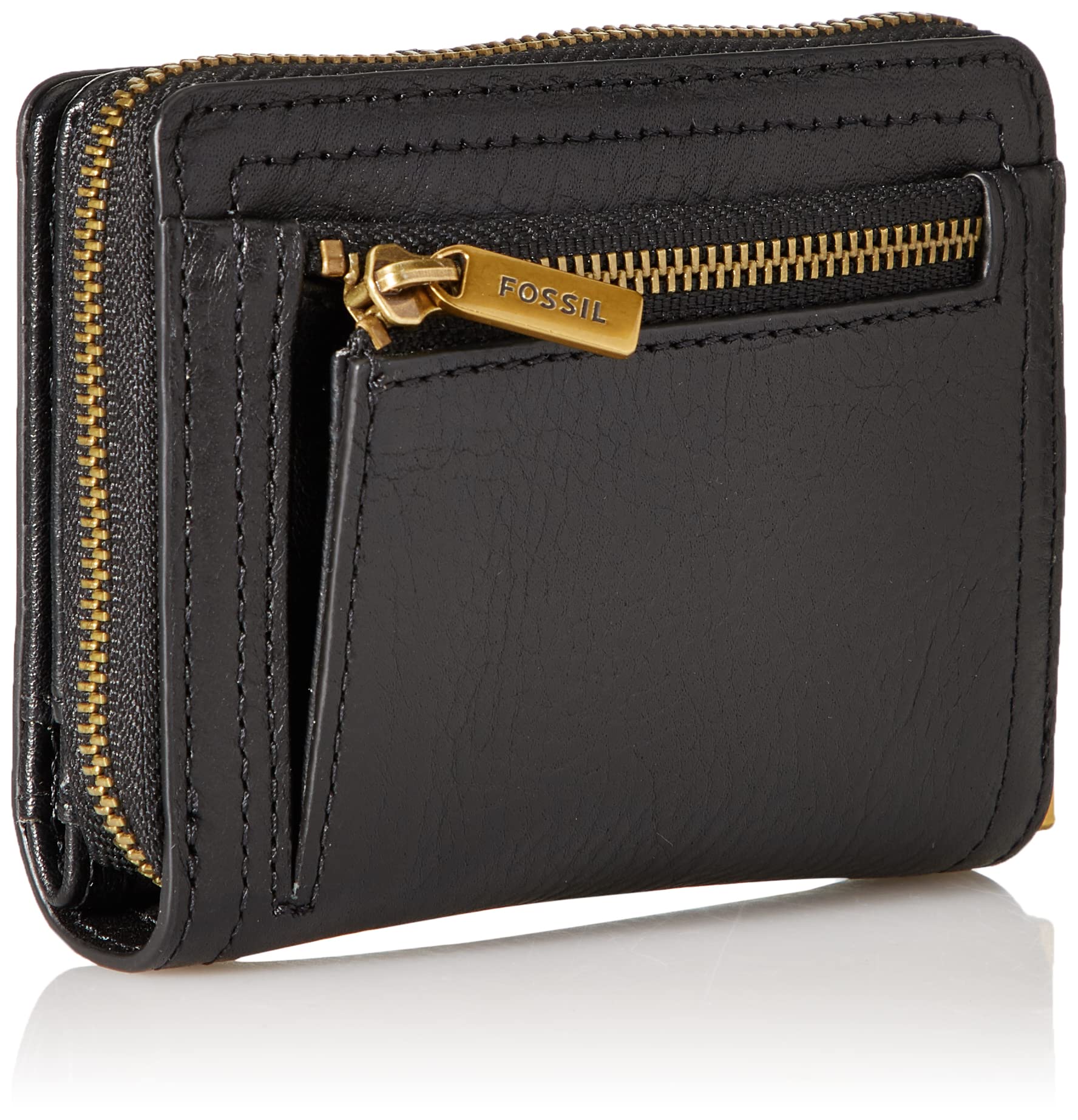 Fossil Women's Logan Leather RFID-Blocking Mini Multifunction Bifold Wallet for Women