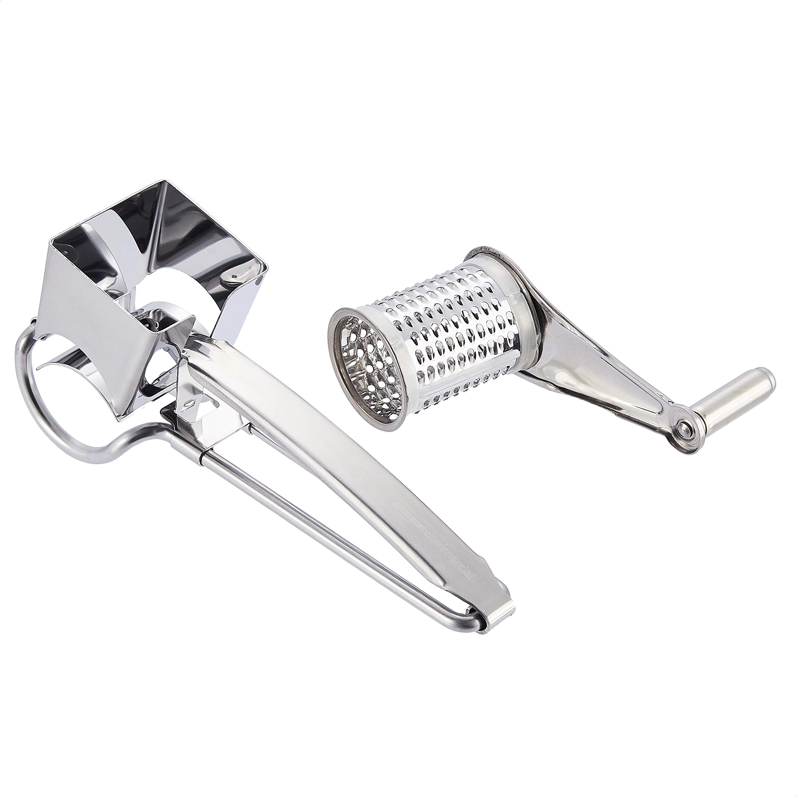 AmazonCommercial Stainless Steel Rotary Cheese Grater
