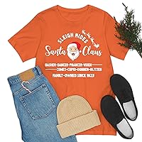 Vintage Santa Sleigh Rides Reindeer Retro Christmas T-Shirt for Men Women