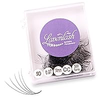 Promade Fans 5D For Eyelash Extensions (1000 fans) - Easy, Quick Appication And Long Lasting (Multi-Curl C CC D, Thickness 0.07-0.1mm, Length 9-18mm) (10 mm, 0.1 - C)