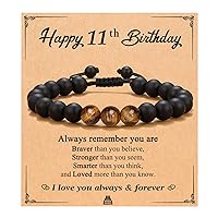 UNGENT THEM Happy Birthday Bracelet for Boys Him Men, 10 11 12 13 14 15 16 17 18 19 20 21 Year Old Boy Birthday Gifts Ideas for Teens Teenager