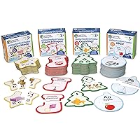Learning Resources Holiday Preschool Puzzle Pack - Self-Correcting Puzzles, Christmas Preschool Toys, Educational Christmas Gifts , Christmas Gifts for Boys and Girls, Ages 3+