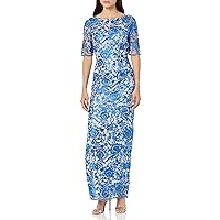 JS Collections Women's Alexis Elbow Sleeve Gown