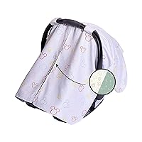 Disney Baby by J.L. Childress Reversible Infant Car Seat Canopy - Shade and Privacy Cover for Baby - Unisex, Multicolor Mickey Mouse