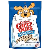Canine Carry Outs Chicken Flavor Dog Treats, 5-Ounce (Pack of 12)