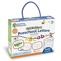 Learning Resources Skill Builders! Preschool Letters - 91 Pieces, Ages 3+ Toddler Learning Activities, Preschool Learning Materials, Homeschool Preschool Supplies, Alphabet Learning for Preschool