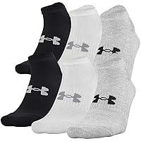 Under Armour Adult Training Cotton No Show Socks, Multipairs