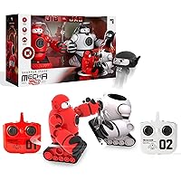 Sharper Image® Mecha Rivals Remote Control Battle Robots, Two-Player Wireless Fighting Set with Lights and Sounds