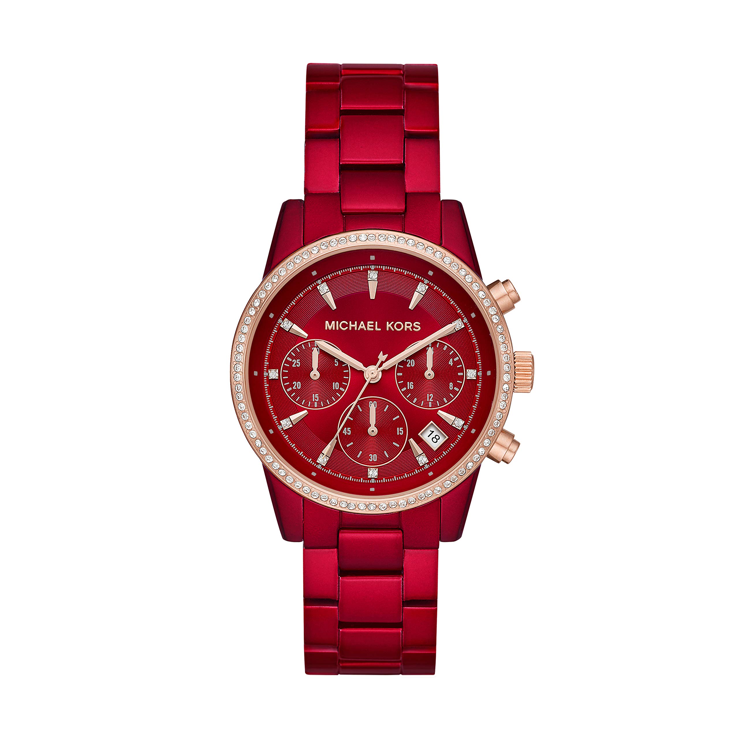 Mua Michael Kors Women's Ritz Stainless Steel Watch With Crystal Topring  trên Amazon Mỹ chính hãng 2023 | Giaonhan247