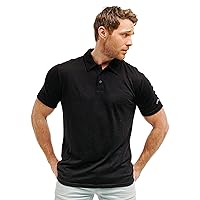 Merino Wool Polo Shirt Men - Anti-Odor 100% Merino Wool Shirts for Men Short Sleeve and Long Sleeve Breathable