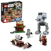 LEGO Star Wars at-ST 75332 Toy Building Set - Featuring Wicket The Ewok and Scout Trooper Minifigures, Expand Your Collection, Great Gift for Preschool Kids, Boys, and Girls Ages 4+