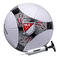 Franklin Sports MLS Pro Vent Soccer Ball - Soft Cover - Official Size and Weight Soccer Ball - Air Pump Included