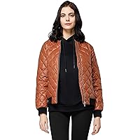 Orolay Women's Down Winter Coats with Plaid Style Rib Knit Lightweight Jacket