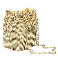 Ayliss Women's Full Rhinestones Bucket Bag Mini/Small Crossbody Shoulder Evening Shinny Bling Clutch Purse Bucket Handbag