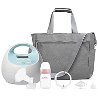 S1 Plus Premier Rechargeable Breast Pump with Grey Tote Premium Accessory Kit - 24 mm