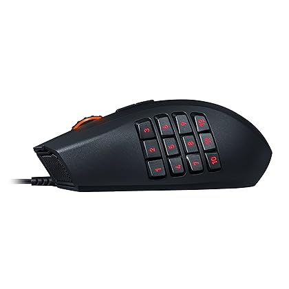 Razer RZ01-01610100-R3U1 Naga Chroma - Ergonomic RGB MMO Gaming Mouse- 12 Programmable Thumb Buttons & 16,000 Adjustible DPI