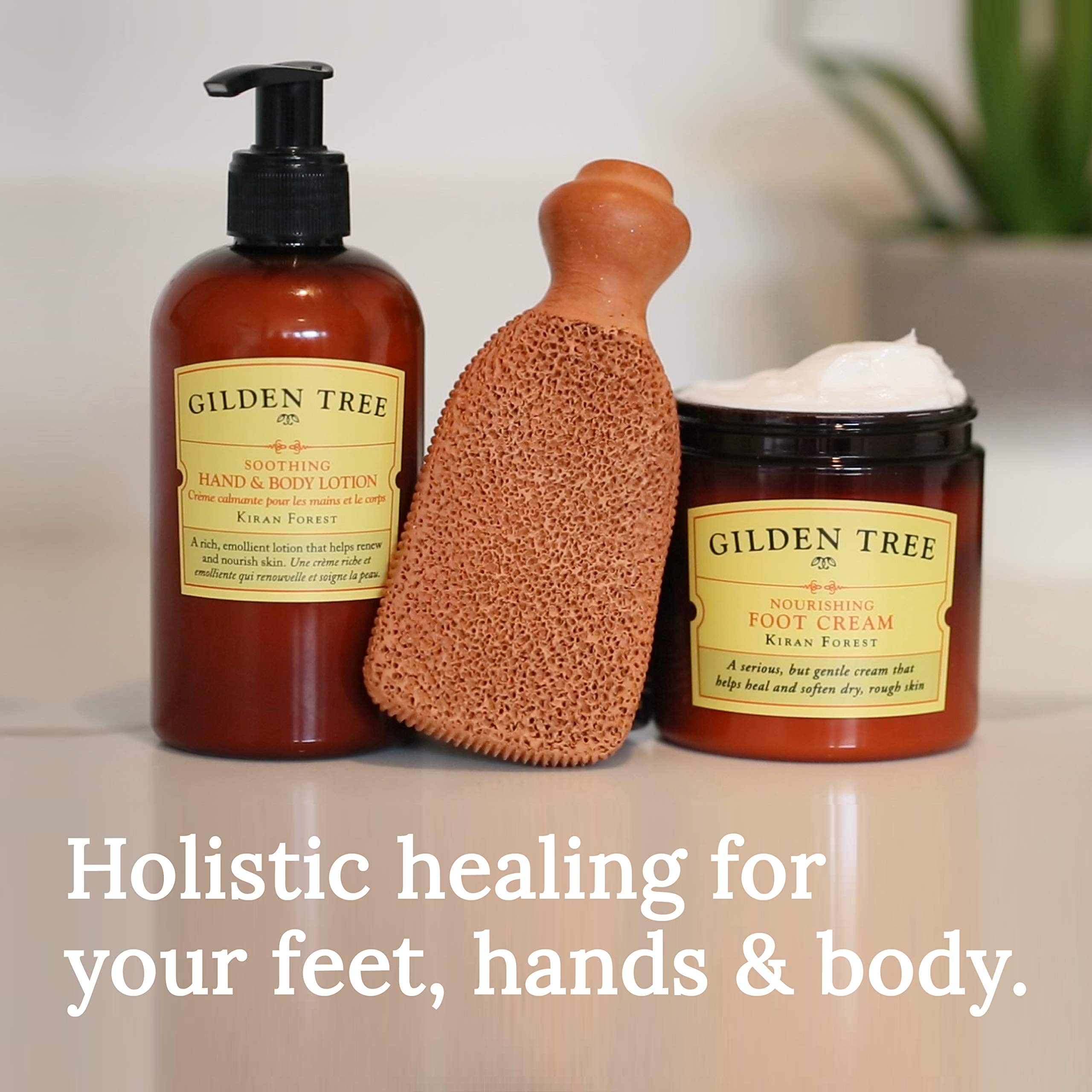 GILDEN TREE Nourishing Foot Cream + Foot Scrubber + Foot Soak Bundle