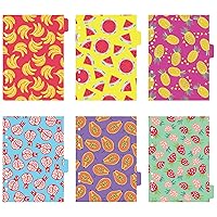 Avery Planner Dividers for A5 Planners, 6-Tab Set, Tropical Fruits Food Design, 1 Set (25437)