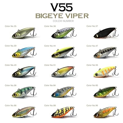 Mua Lurefans V55 Bigeye Viper Lipless Crankbait for Bass Fishing, Rattle  Trap Fishing Lures, Freshwater Shad Crankbaits, Vibration Bait, BKK Hooks,  3.16” 2/5 Oz, Swim Baits for Perch, Pike, Musky, Zander trên