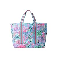 Lilly Pulitzer Mercato Tote for Women - Floral Inspired Design with Zip Closure, Chic, and Stylish Beach Tote