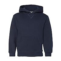 Russell Athletic Youth Dri Power Hooded Pullover Sweatshirt, Navy ,Large