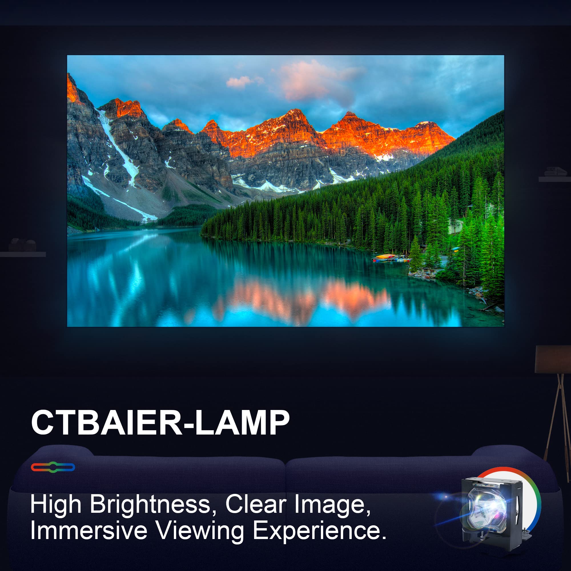CTBAIER LMP-H180 Hight Quality Replacement Projector Lamp for Sony HS10 HS20 VPL-HS10 VPL-HS20
