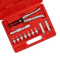Valve Stem Seal Remover and Installer 11-Piece Tool Kit with Carrying Case – Pliers, Drive Handle, Sockets, Adapters