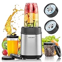 900W Smoothie Blender, Abuler Personal Blender for Shakes and Smoothies, 13 Pieces with 20 OZ *2 To-Go Cups, Portable Blenders for Kitchen Smoothie Ice Protein Frozen Juices Drink, Spices, BPA Free