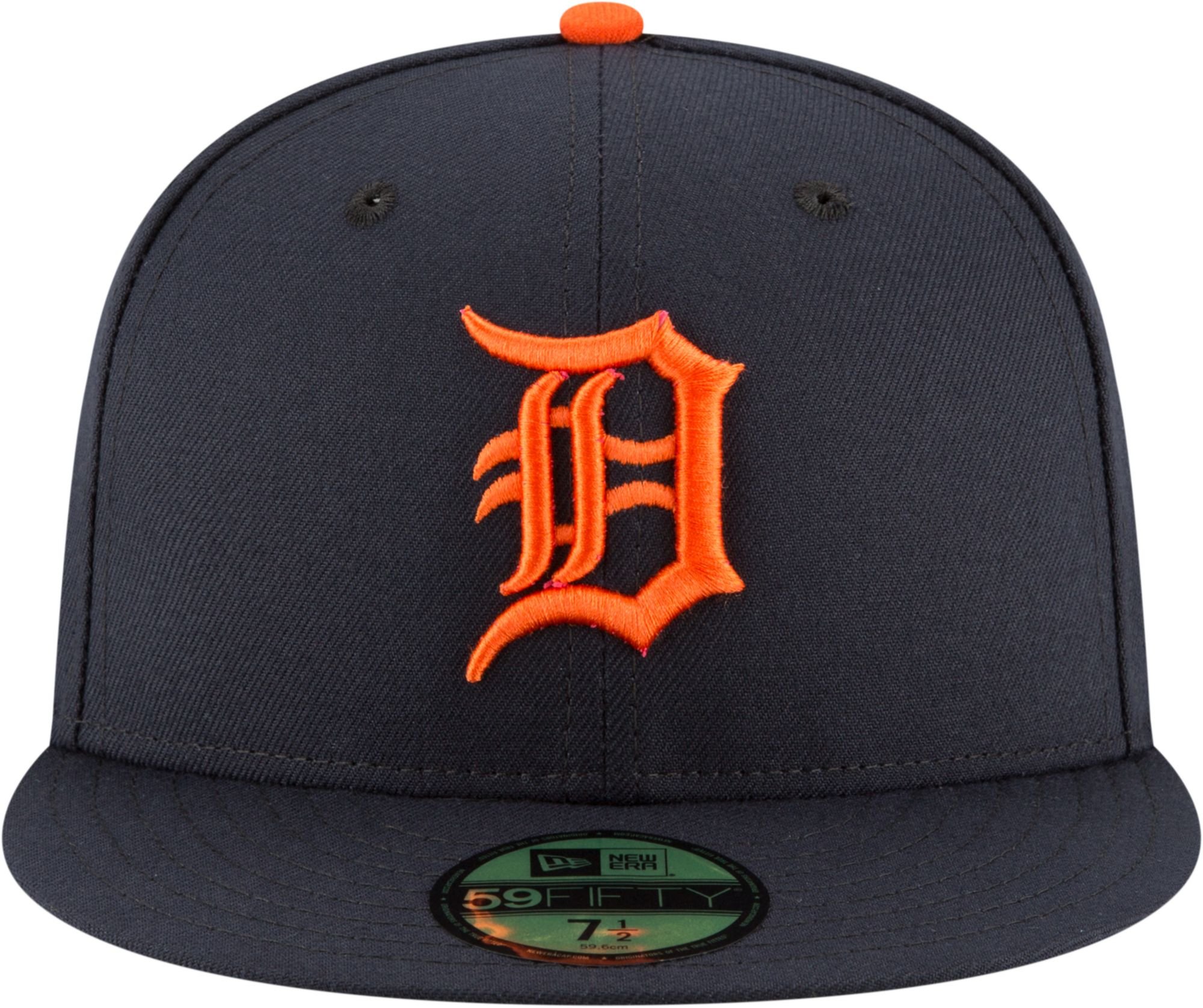 New Era Detroit Tigers Fitted Hat MLB Basic Black White Logo Cap Size 7 78   eBay