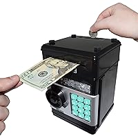 Cash Vault for Kids - Password Protect Your Bills and Coins - Bank Safe Features Sound Effects, Lights, and Music - by SciencePurchase