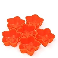 LIQUID SILICONE MUFFIN CUPCAKE MOULD MOLD (SET OF 6) Round Star Cake Heart (Round)