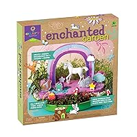 Enchanted Garden - DIY Nature Craft Kit - Outdoor and Indoor - Grow and Play - Comes with Unicorn, Seeds, and Garden Decorations - Ages 4+ with Help