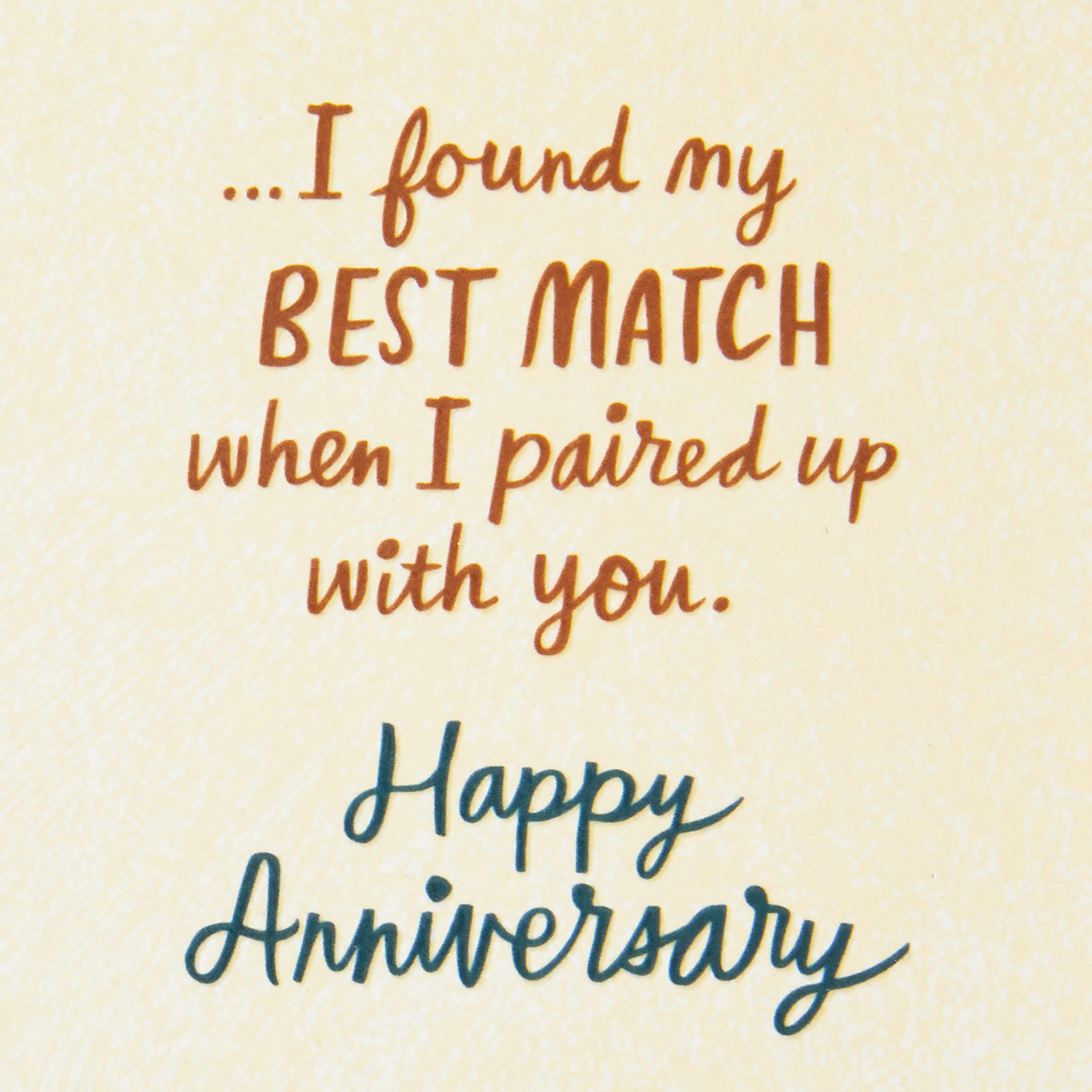 Hallmark Anniversary Card for Husband, Wife, Boyfriend, Girlfriend (Go Together)