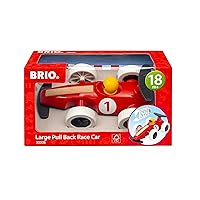 Brio – 30308 Large Pull Back Race Car | Toddler Race Car Toy for Kids Age 18 Months Up