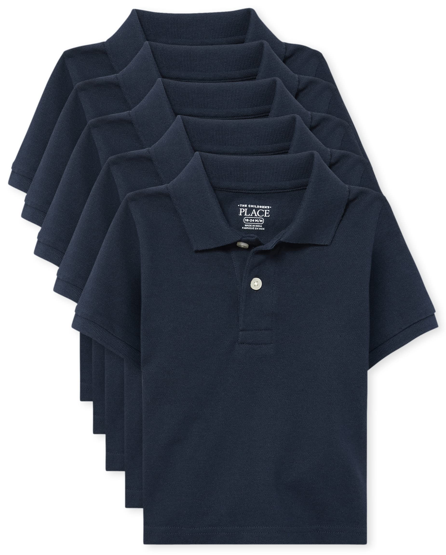 The Children's Place baby boys Multipack Short Sleeve Pique Polos