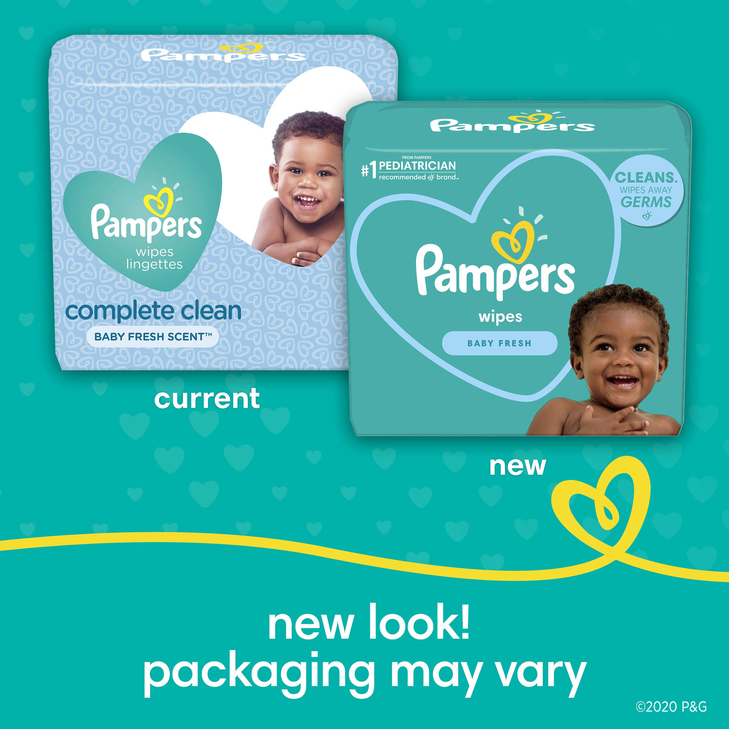 Pampers Baby Wipes Baby Fresh Scented 1X Pop-Top Packs 72 Count