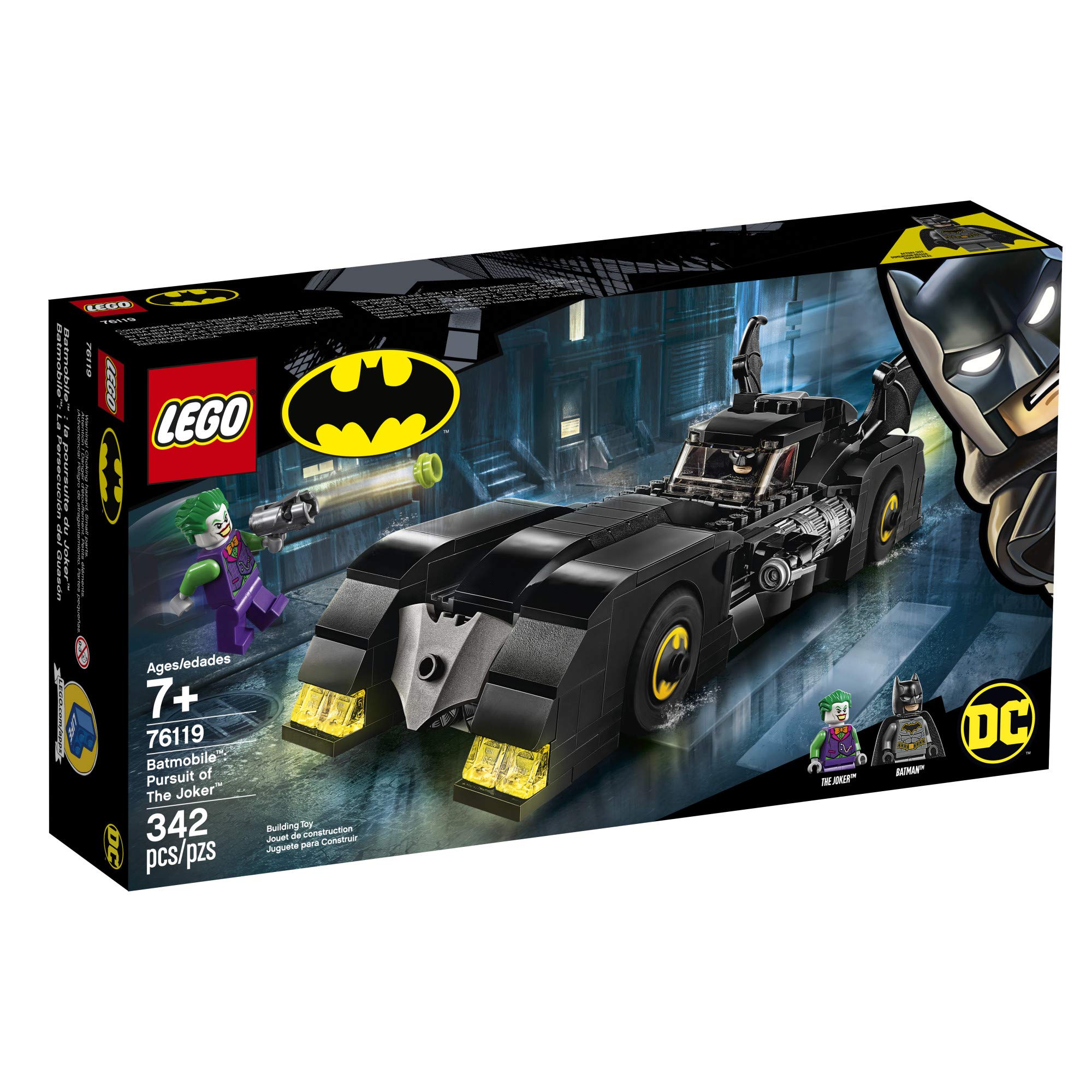 LEGO DC Batman Batmobile: Pursuit of The Joker 76119 Building Kit (342 Pieces)