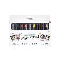 Face and Body Paint Sticks - Costume, Halloween and Club Makeup - Safe for all Skin Types - Easy On and Off - by Splashes & Spills (NON-UV Children's Paint Sticks Box-set)