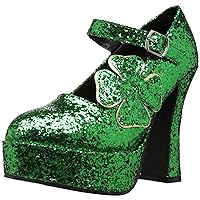 Ellie Shoes Women's 557-Lucky Glitter Maryjane Platform Pump