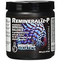 Brightwell Aquatics 1.1 lb. Remineraliz-P Balances Minerals in Purified or Soft Water Powdered Form, 500 g